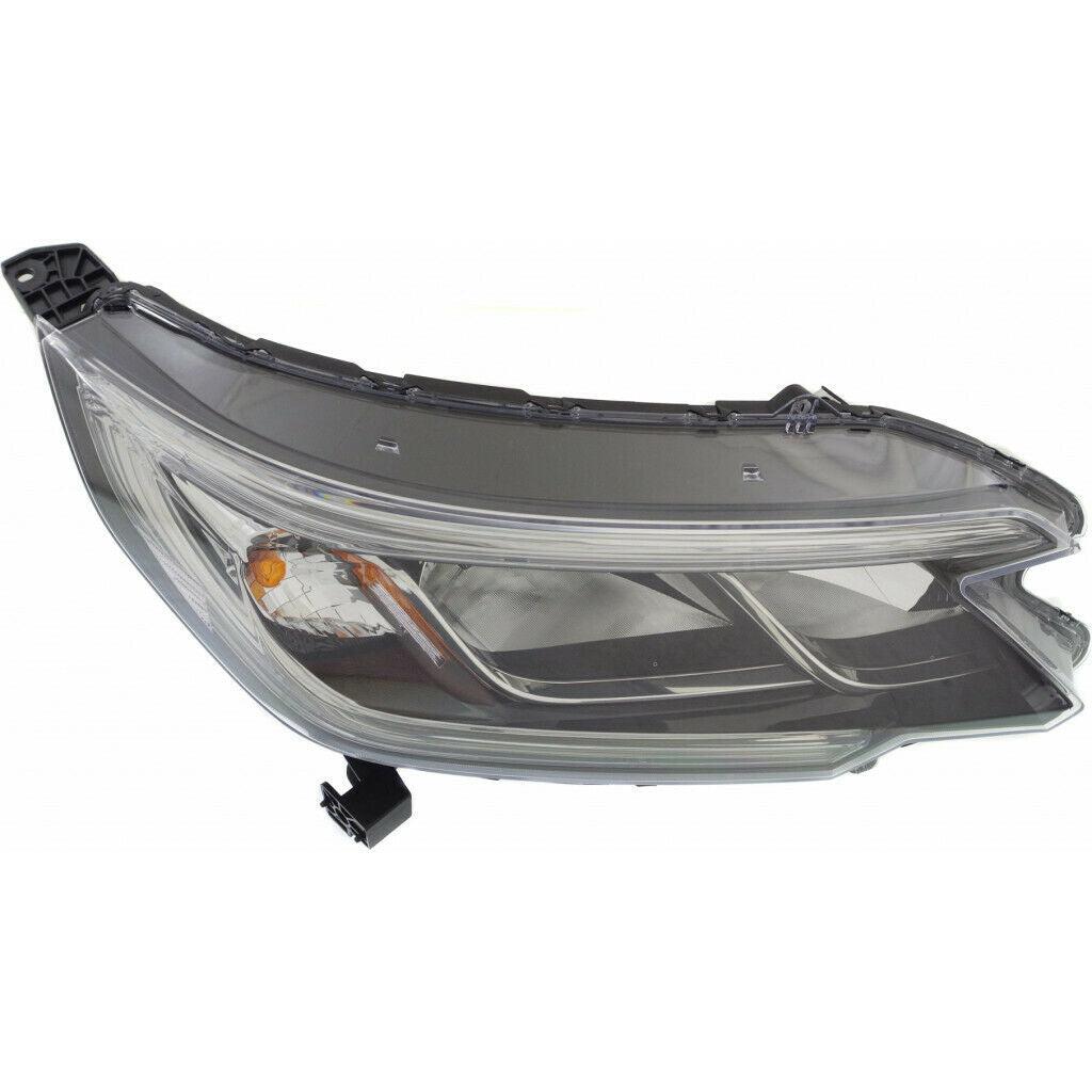 2015-2016 Honda CRV Head Lamp Passenger Side Halogen Without Led Drl Lx , HO2503162. Replacement part ready for install.