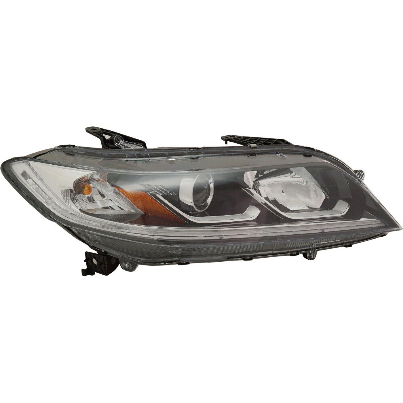 2016-2017 Honda Accord Coupe Head Lamp Passenger Side Lx-S Model Without Drl , HO2503179. Side view of the replacement part.