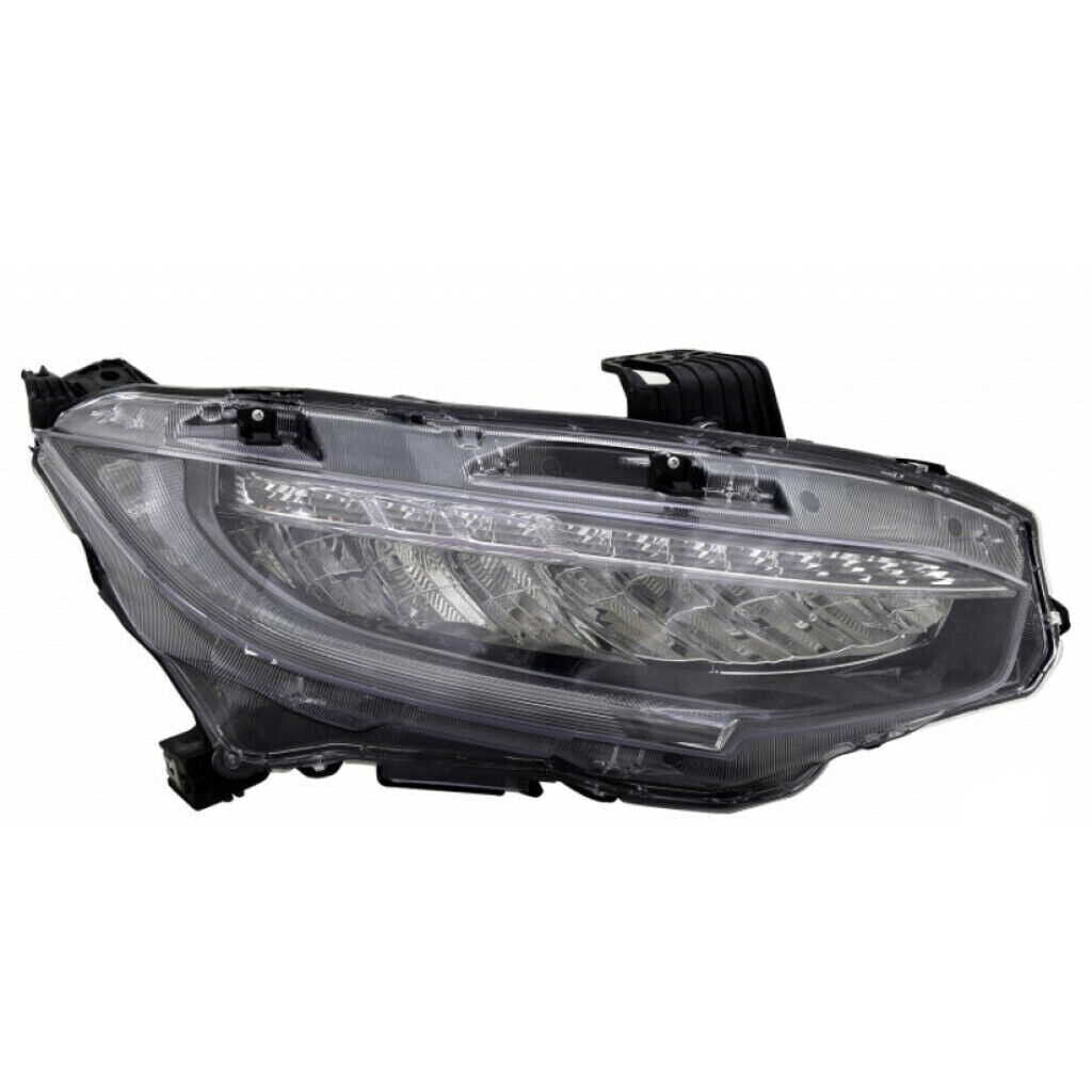 2019 Honda Civic Hatchback Head Lamp Passenger Side Led , HO2503195. OEM-quality exterior component.