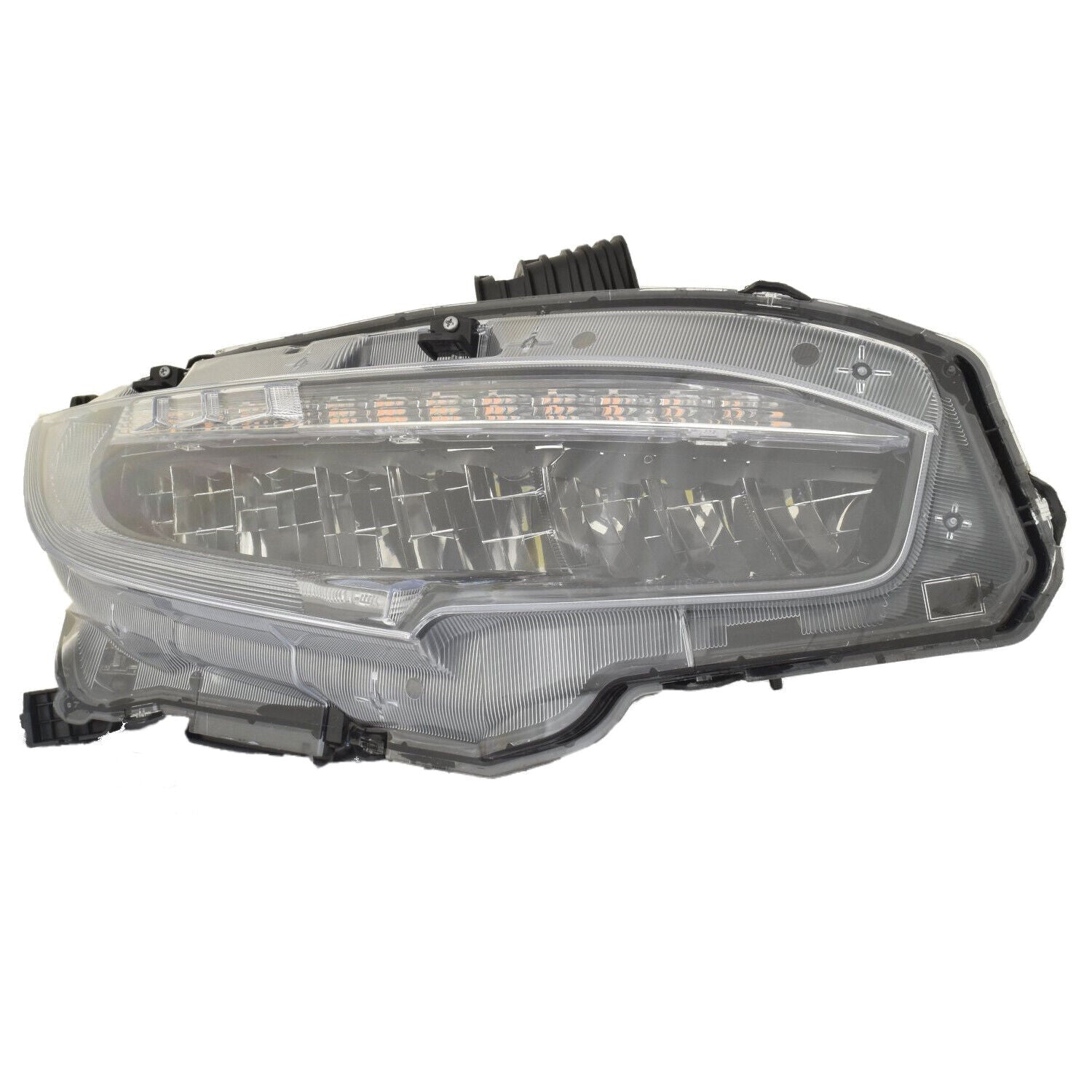 2020-2021 Honda Civic Sedan Head Lamp Passenger Side Si/Touring , HO2503199. Side view of the replacement part.
