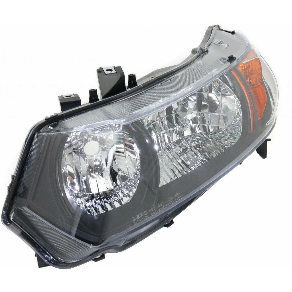 2006-2008 Honda Civic Coupe Head Lamp Driver Side Black Housing , HO2518111. Made with quality materials.
