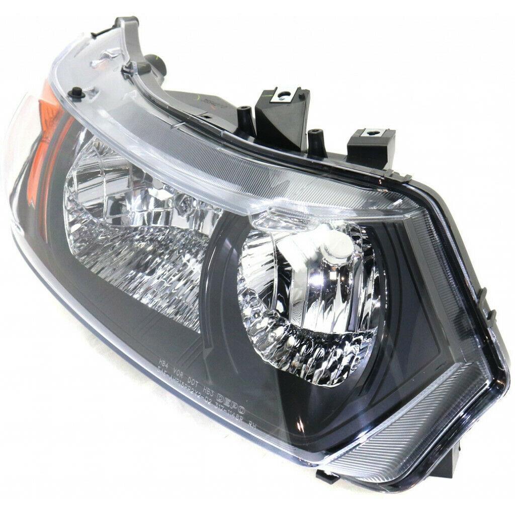 2006-2008 Honda Civic Coupe Head Lamp Passenger Side Black Housing , HO2519111. Precision fitment for collision repair.