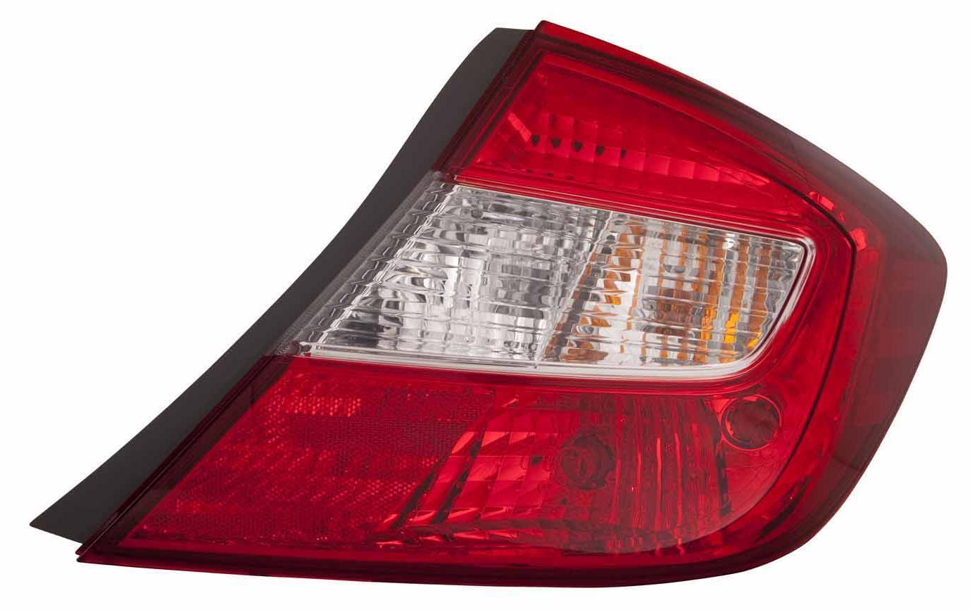 2012 Honda Civic Sedan Tail Lamp Passenger Side , HO2801180. Installed view for reference.