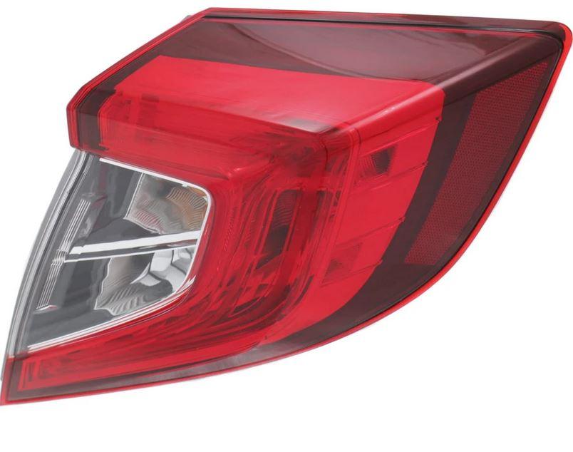 2016-2021 Honda Civic Sedan Tail Lamp Passenger Side , HO2805110. Angle view for visual reference.
