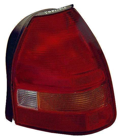 1996-1998 Honda Civic Hatchback Tail Lamp Passenger Side , HO2819113. Side view of the replacement part.