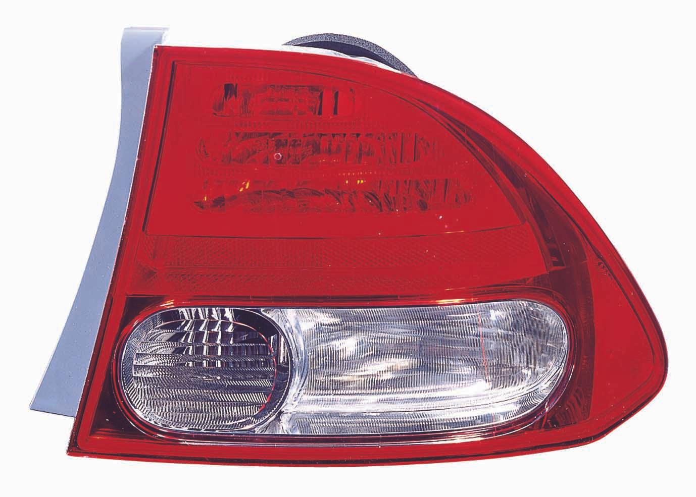 2009-2011 Honda Civic Sedan Tail Lamp Passenger Side , HO2819138. Exact fit for vehicle restoration.