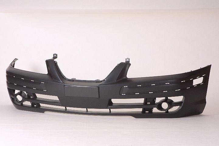 2004-2006 Hyundai Elantra Front Bumper Black With Bumper Strip Holes , HY1000147. Replacement part ready for install.