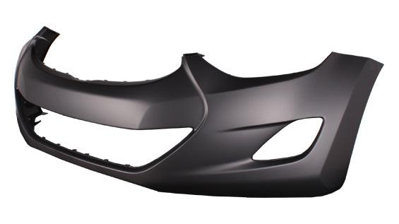 2011-2013 Hyundai Elantra Sedan Front Bumper Primed , HY1000185. Designed for OEM alignment.