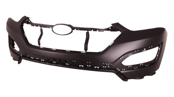 2013-2016 Hyundai Santa Fe Sport Front Upper Bumper Without Sensor Primed Sport Model , HY1014100. Factory-style replacement part.