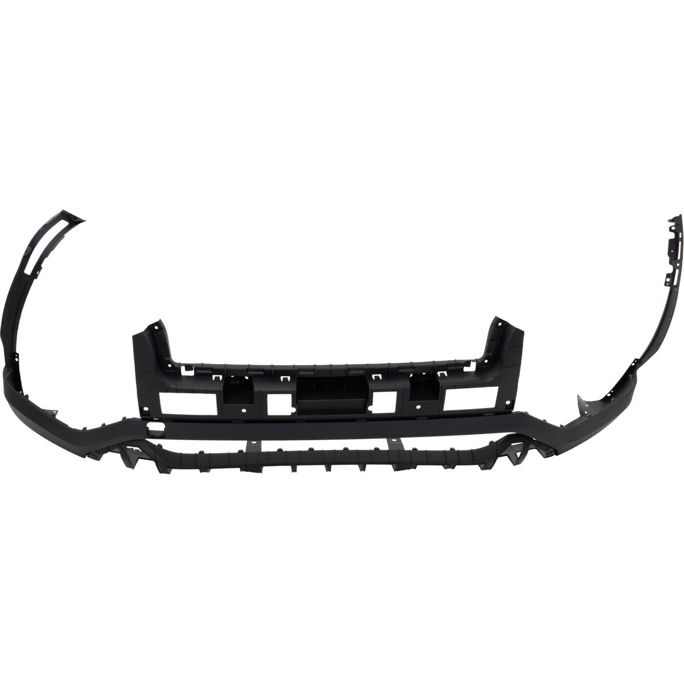 2020-2022 Hyundai Palisade Front Lower Bumper Textured Black With Sensor , HY1015115. Angle view for visual reference.