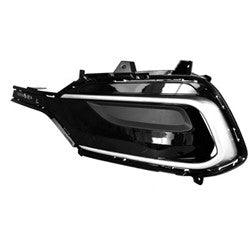 2017-2018 Hyundai Santa Fe Sport Grille Driver Side Ptd Black/Silver With Hole Insert Sport , HY1038141. Durable and impact-resistant.