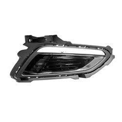 2016-2017 Hyundai Sonata Hybrid Daytime Running Lamp Bezel Passenger Side Black With Chrome , HY1039152. Made with quality materials.