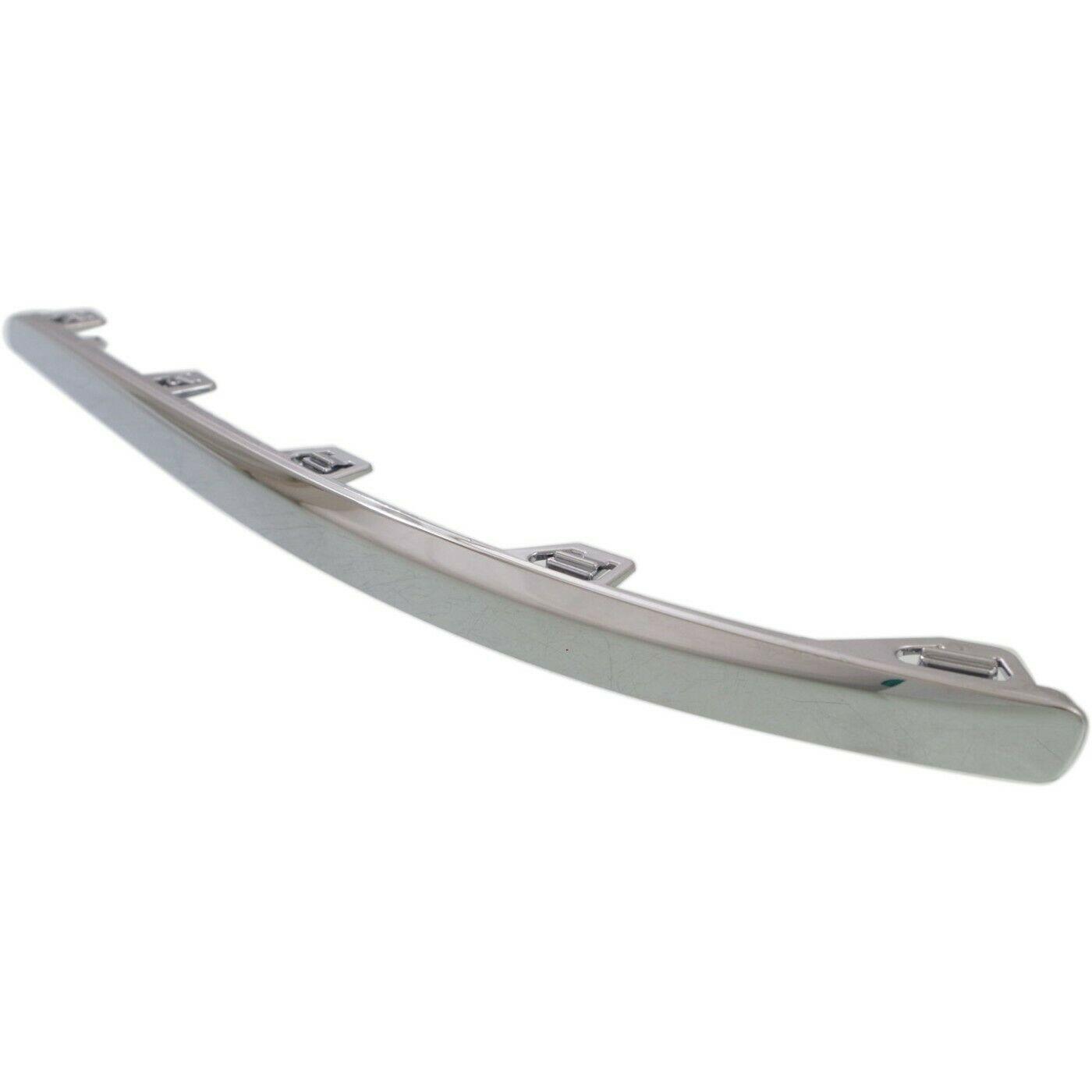 2009-2012 Hyundai Elantra Touring Wagon Bumper Moulding Front Driver Side Chrome , HY1046105. Direct fit for easy installation.