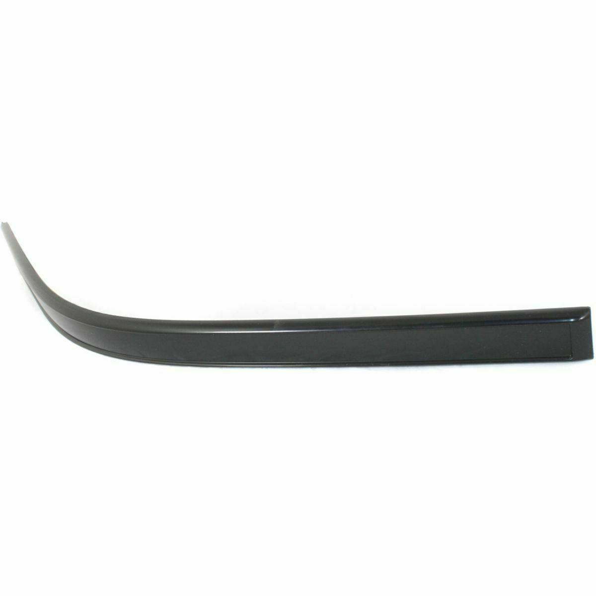 2002-2005 Hyundai Sonata Bumper Moulding Front Passenger Side Black , HY1047101. Angle view for visual reference.