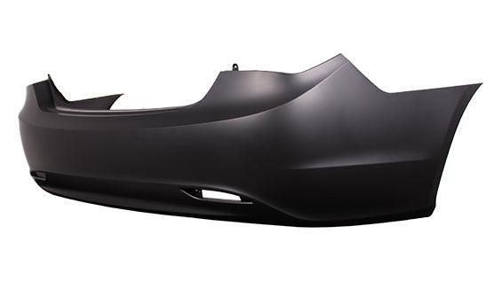 2011-2013 Hyundai Sonata Rear Bumper Primed Single Exhaust , HY1100175. OEM-style replacement.