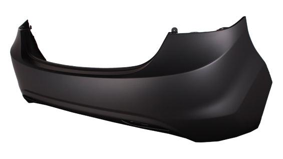 2011-2013 Hyundai Elantra Sedan Rear Bumper Primed , HY1100180. Replacement part ready for install.