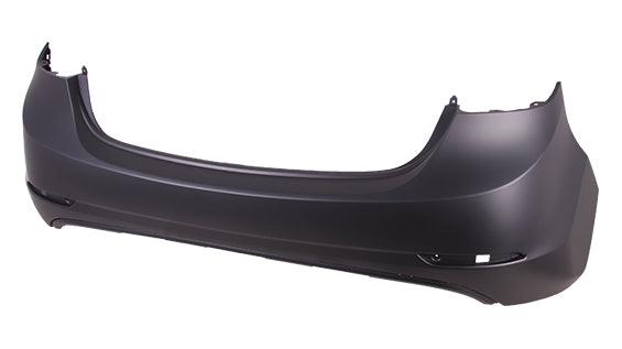 2014-2016 Hyundai Elantra Sedan Rear Bumper Primed , HY1100201. Precision fitment for collision repair.