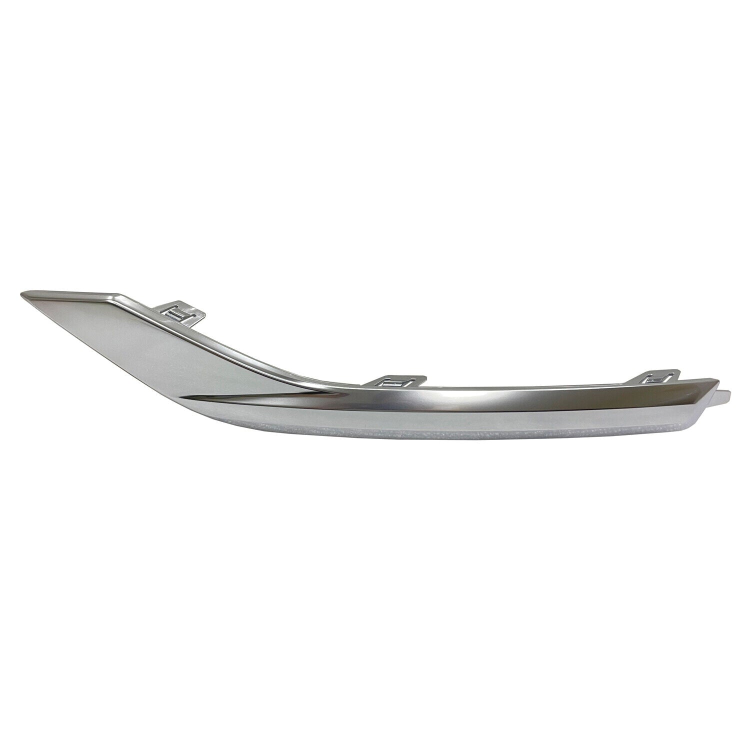 2021-2023 Hyundai Santa Fe Bumper Molding Rear Passenger Side Satin Chrome , HY1147112. OEM-quality exterior component.