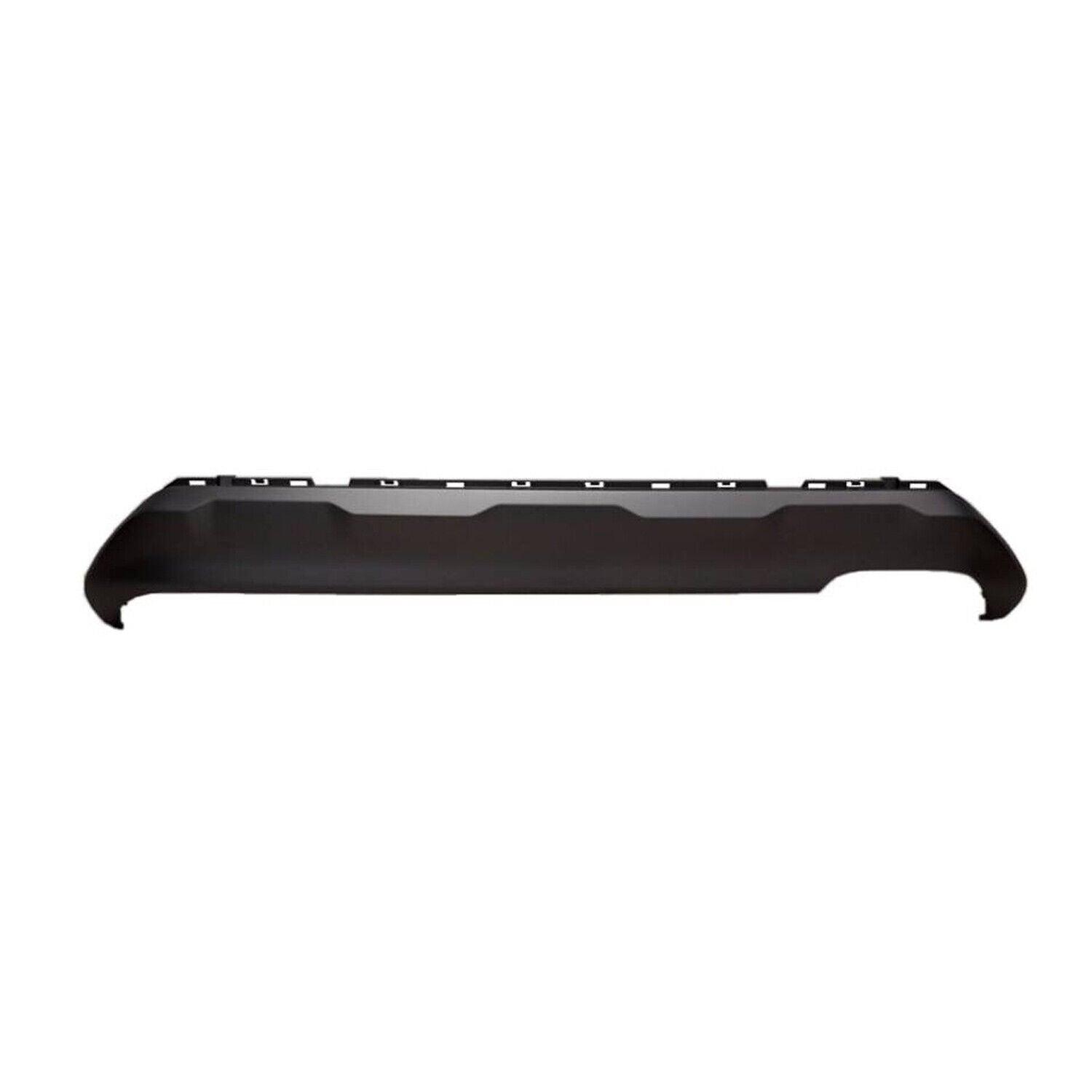 2019-2020 Hyundai Santa Fe Valance Rear Matte Silver-Gray , HY1195124. Side view of the replacement part.