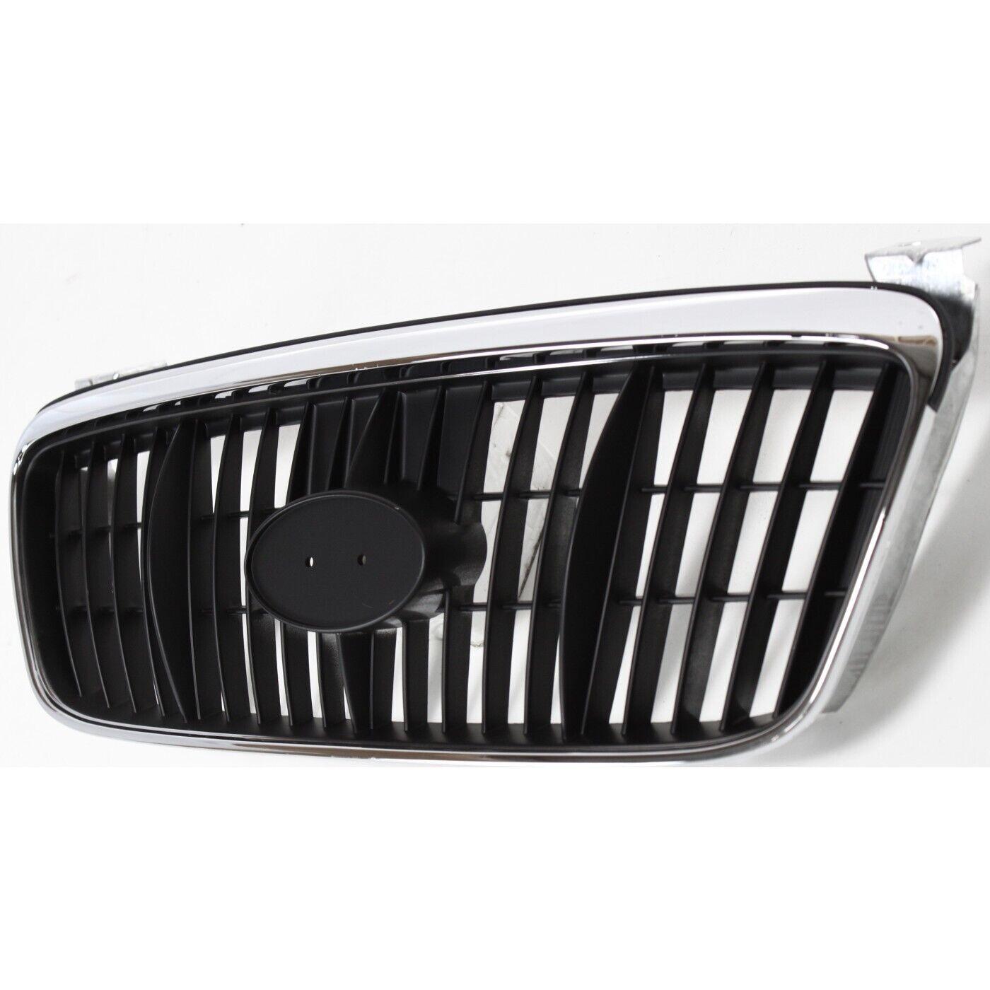 2001-2003 Hyundai Elantra Grille Chrome/Black , HY1200117. Replacement part ready for install.