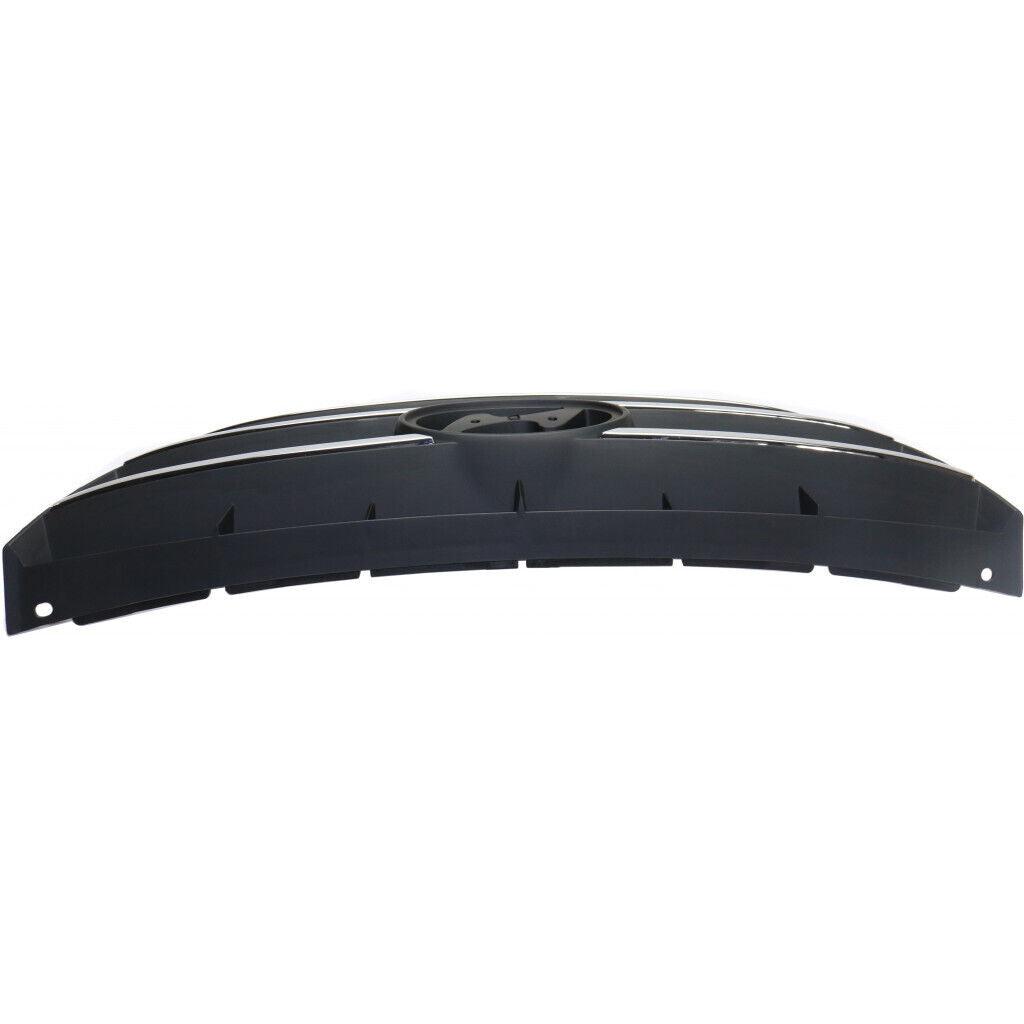 2009-2010 Hyundai Sonata Grille Chrome/Black , HY1200152. Installed view for reference.