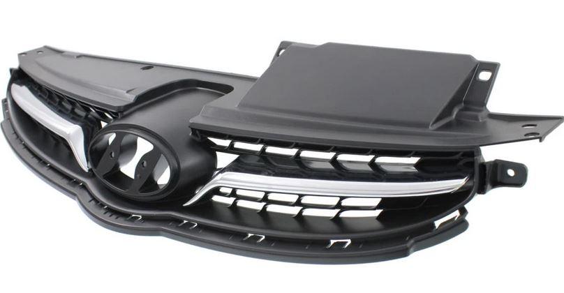 2011-2013 Hyundai Elantra Sedan Grille Chrome/Black , HY1200160. Direct fit for easy installation.