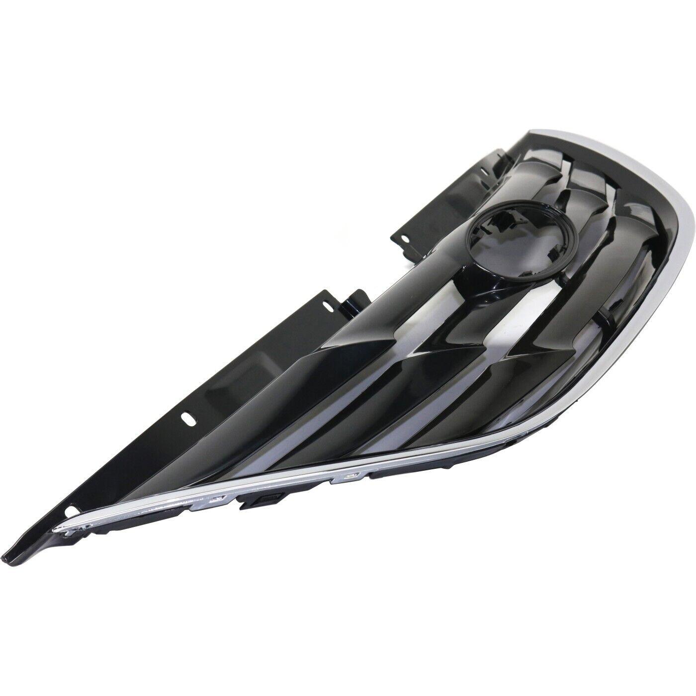 2011-2013 Hyundai Sonata Grille Matte Black With Chrome Mldg , HY1200162. High-quality aftermarket part.