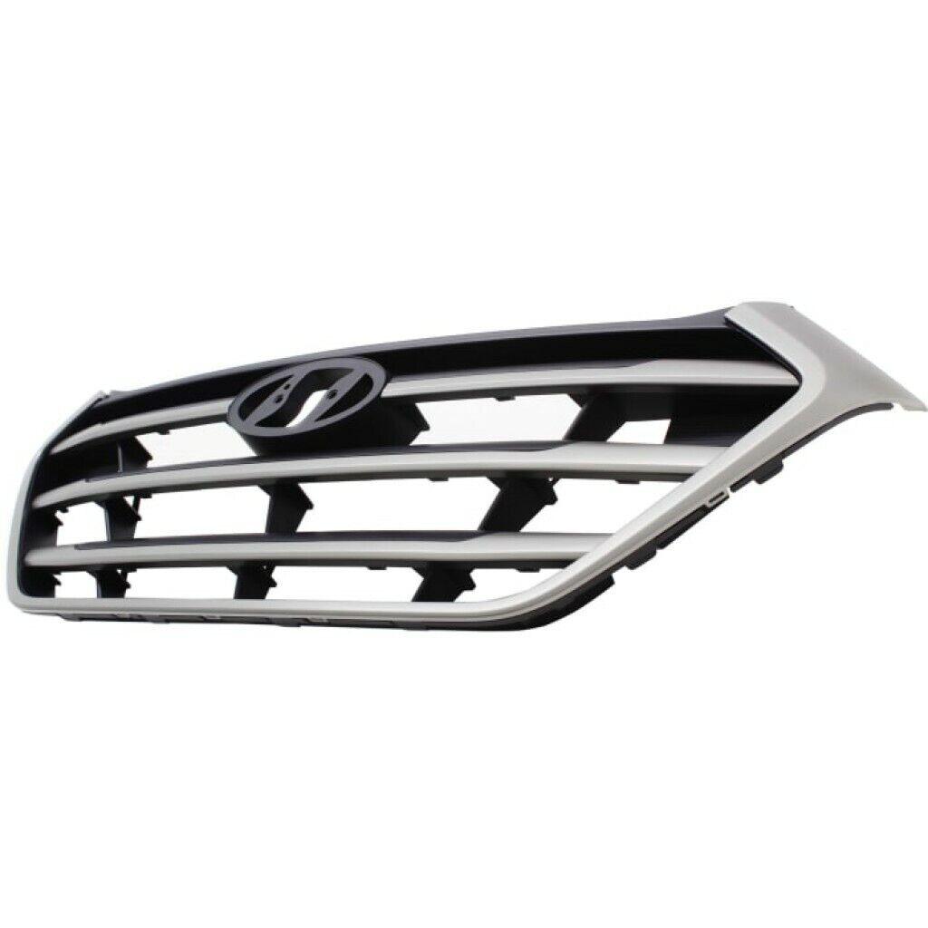 2016 Hyundai Tucson Grille Black/Silver , HY1200189. Installed view for reference.