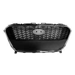 2016-2017 Hyundai Sonata Hybrid Grille Without Adaptive Cruise/ Plug-In , HY1200218. High-quality aftermarket part.