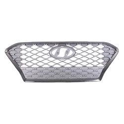 2018-2021 Hyundai Kona Grille Silver Gray With Smoke Chrome Frame , HY1200219. Durable and impact-resistant.