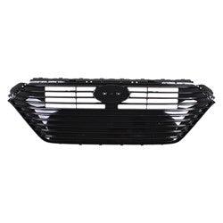 2017-2019 Hyundai Ioniq Hybrid Grille Ptd Black Use Without Auto Brake System , HY1200222. Durable and impact-resistant.