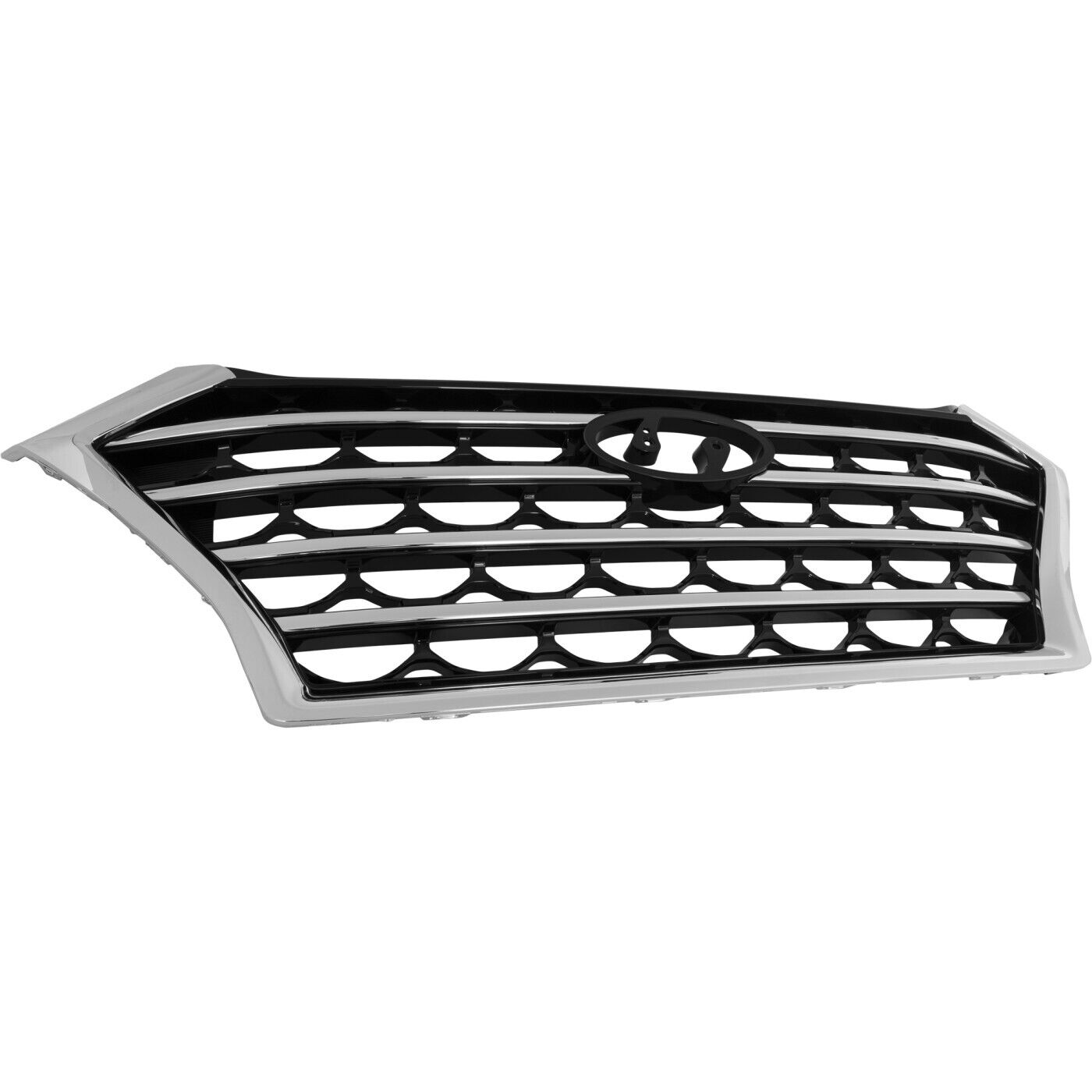 2019-2021 Hyundai Tucson Grille Front Ptd Black Chrome Molding Without Camera , HY1200233. Tested for reliable performance.