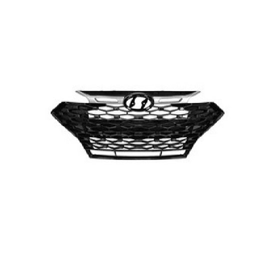 2019-2020 Hyundai Elantra Sedan Grille Front Gloss Black , HY1200246. Replacement part ready for install.