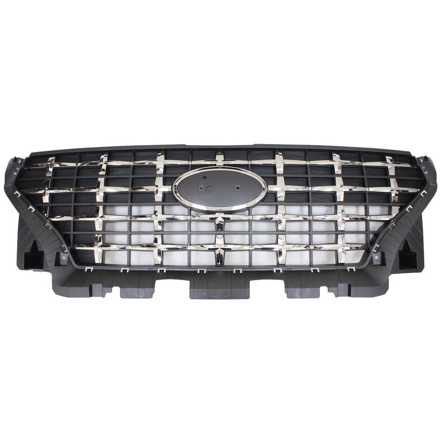 2020-2023 Hyundai Venue Grille Front With Smoked Chrome Molding Without Emblem , HY1200247. Professional-grade auto body part.