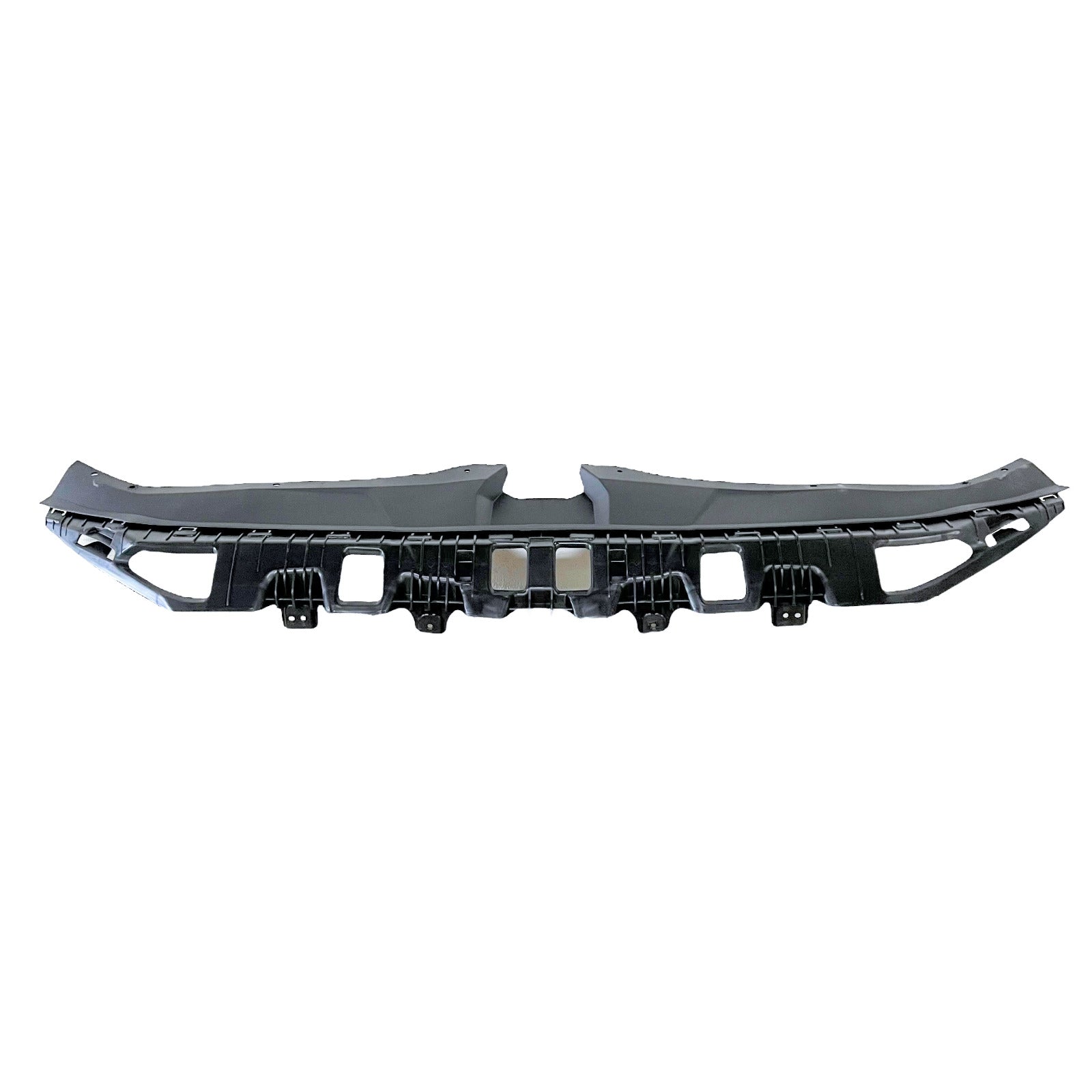 2021-2023 Hyundai Elantra Sedan Radiator Support Cover Upper , HY1224124. Side view of the replacement part.