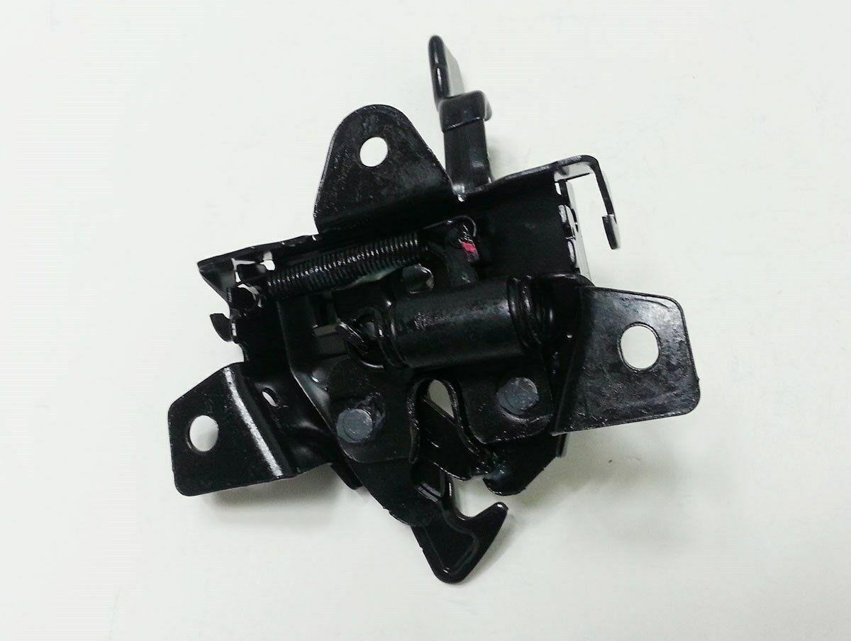 2001-2006 Hyundai Santa Fe Hood Latch , HY1234104. Side view of the replacement part.