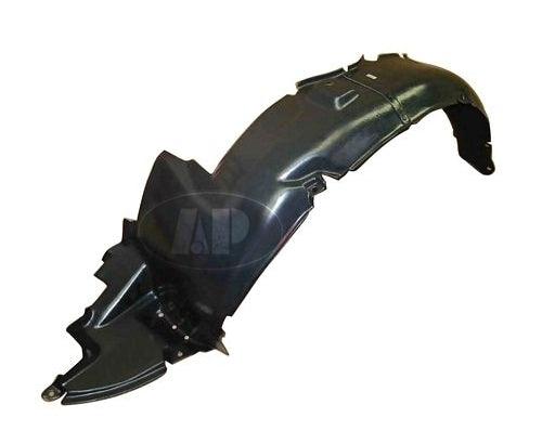 2003-2004 Hyundai Tiburon Fender Liner Driver Side , HY1248110. Side view of the replacement part.