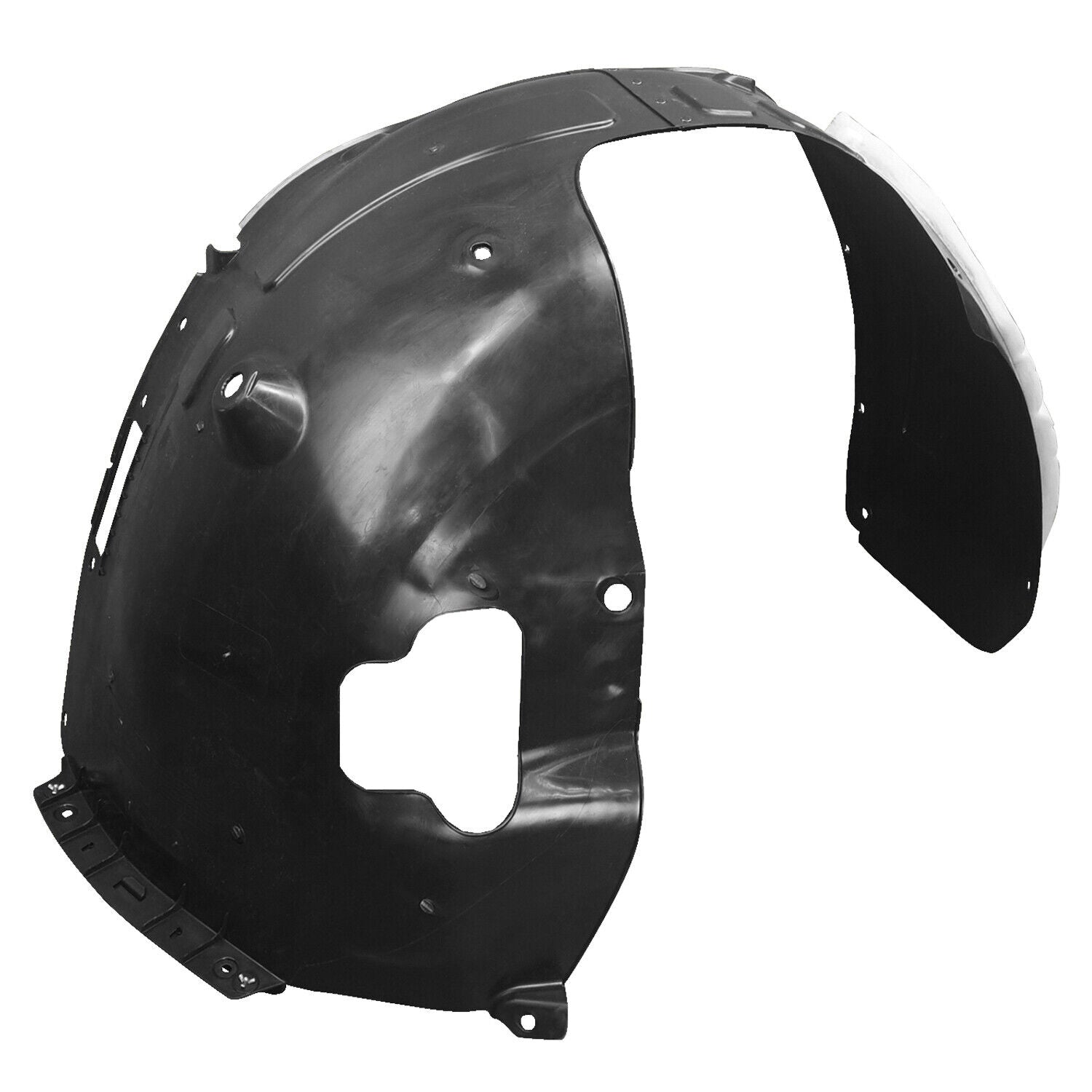 2022-2023 Hyundai Tucson Fender Liner Front Passenger Side , HY1249189. Side view of the replacement part.