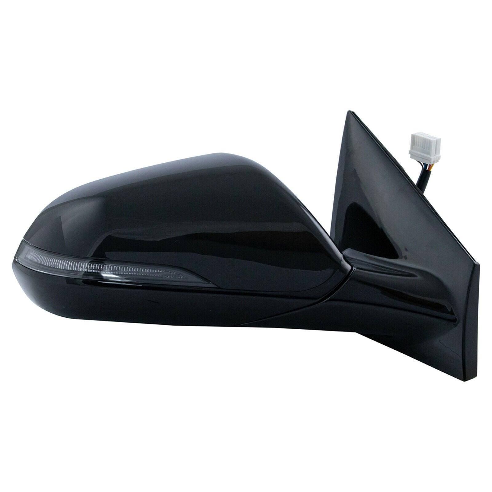 2018-2019 Hyundai Sonata Mirror Passenger Side Power , HY1321239. OEM-style replacement.
