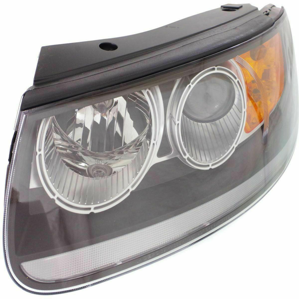 2012 Hyundai Santa Fe Head Lamp Driver Side Halogen , HY2502166. Durable and impact-resistant.