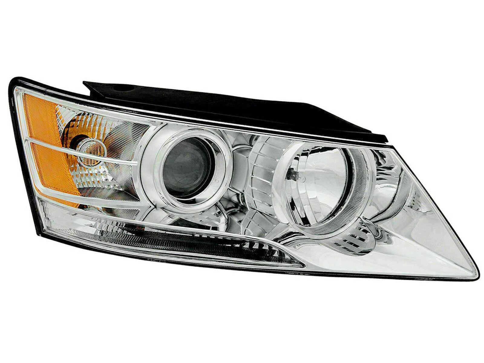 2009-2010 Hyundai Sonata Head Lamp Passenger Side , HY2503148. Side view of the replacement part.