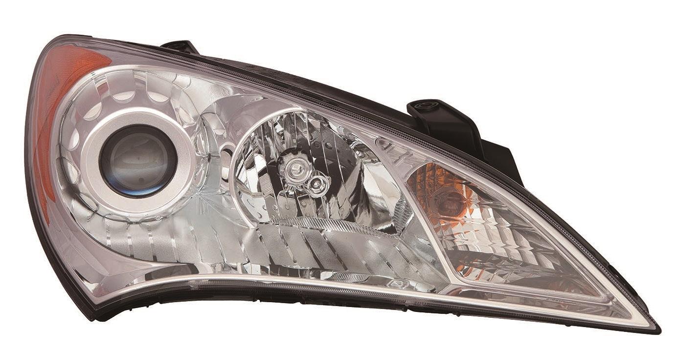 2010-2012 Hyundai Genesis Coupe Head Lamp Passenger Side , HY2503154. High-strength and long-lasting.
