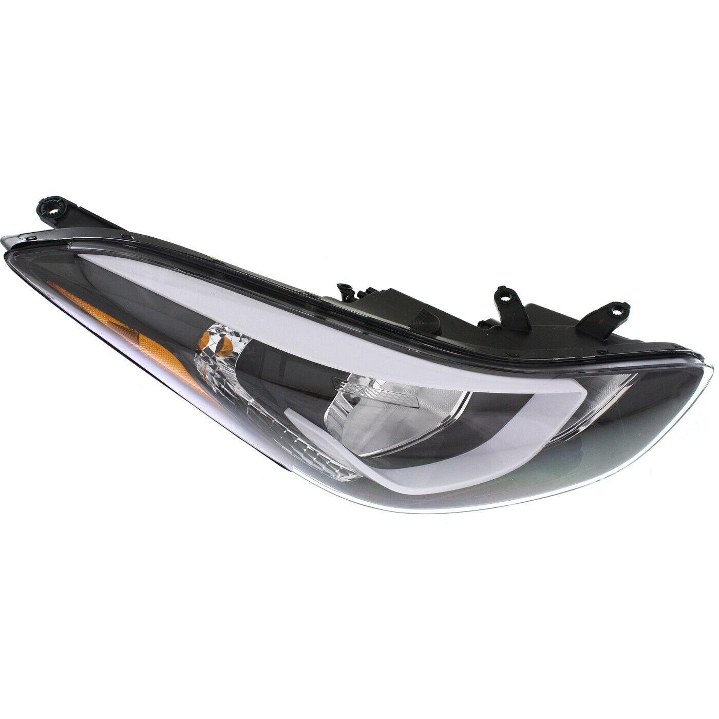 2014-2016 Hyundai Elantra Sedan Head Lamp Passenger Side Halogen , HY2503187. Professional-grade auto body part.