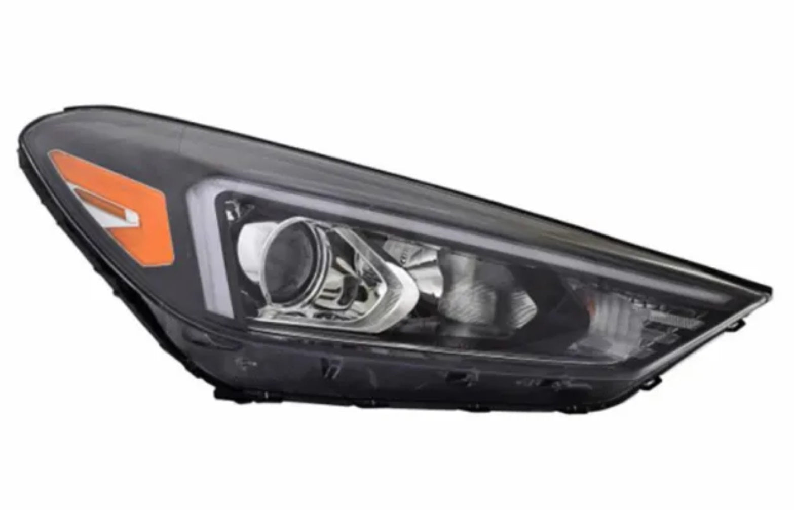 2019-2021 Hyundai Tucson Head Lamp Passenger Side Halogen With Led Position Lamp , HY2503235. Replacement part ready for install.