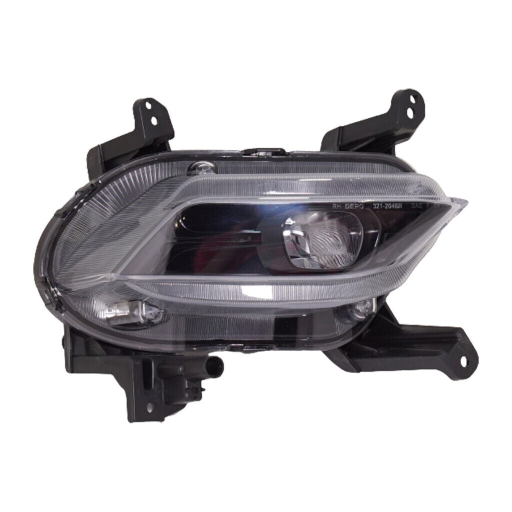 2019-2020 Hyundai Santa Fe Fog Lamp Passenger Side Led , HY2593172. Exact fit for vehicle restoration.