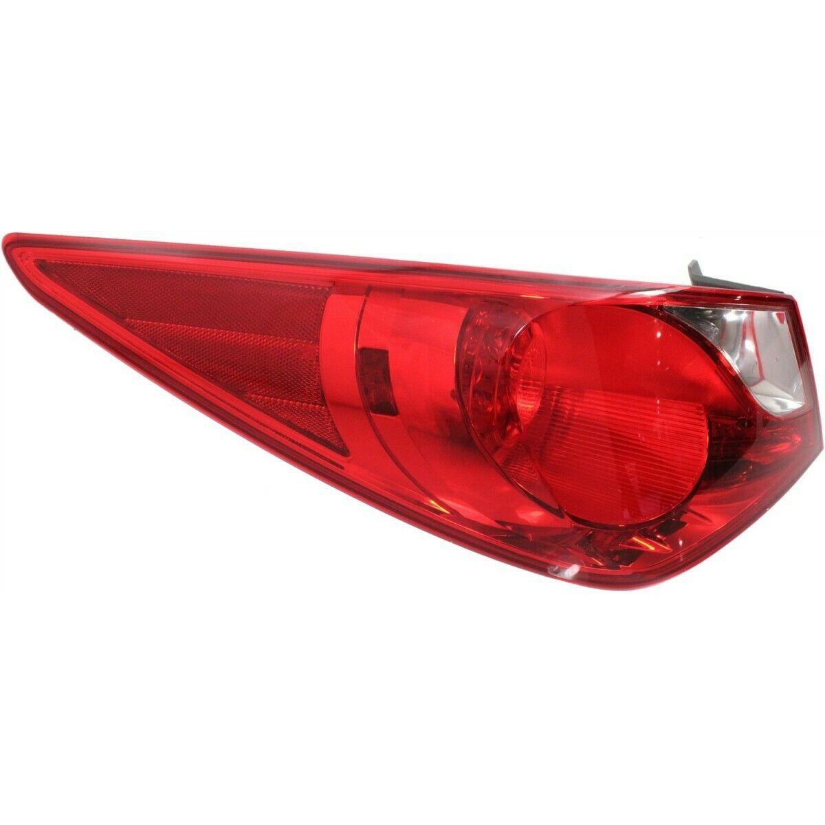 2011-2014 Hyundai Sonata Tail Lamp Driver Side Without Led , HY2804116. Installed view for reference.