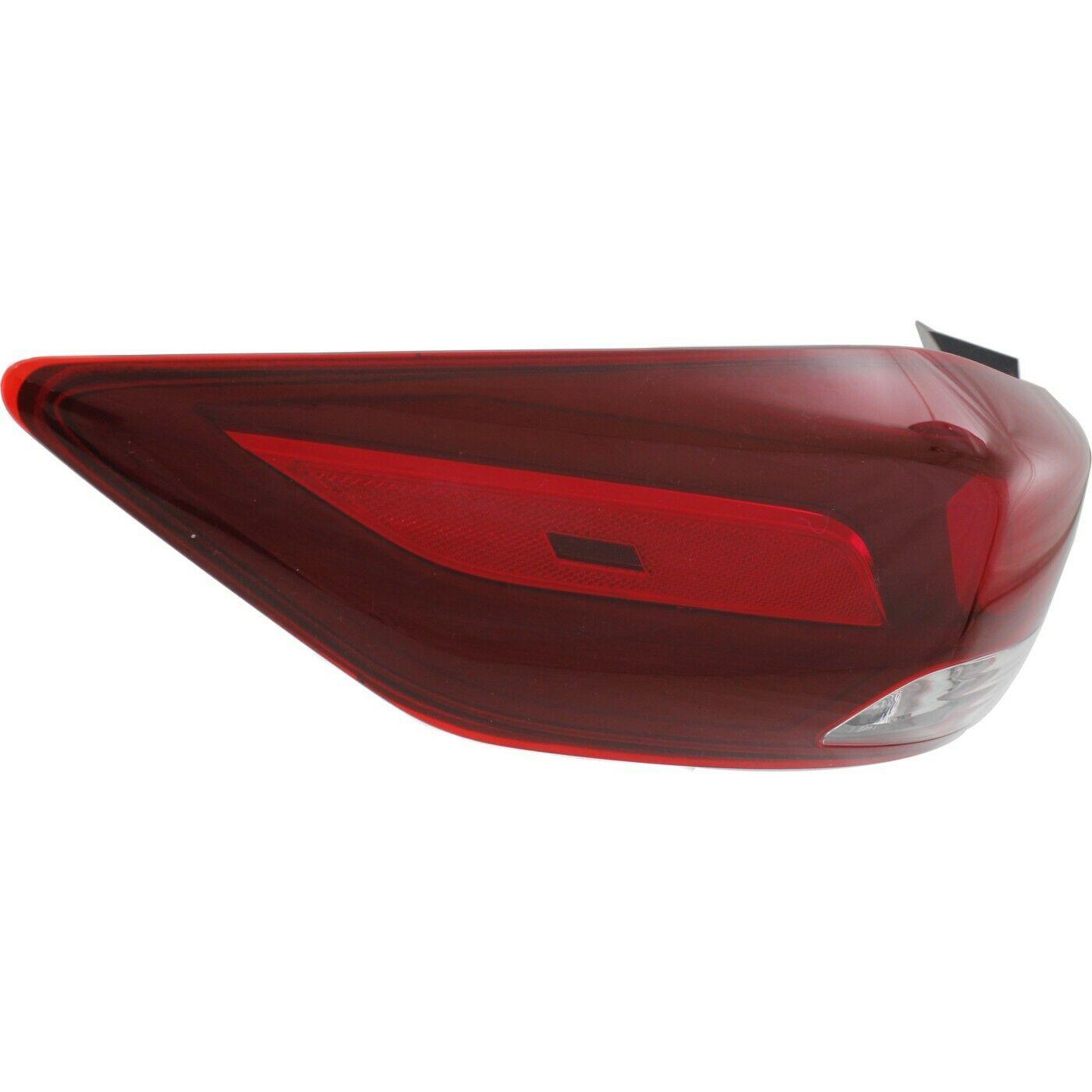 2017-2018 Hyundai Elantra Sedan Tail Lamp Driver Side Bulb Type , HY2804140. Precision fitment for collision repair.