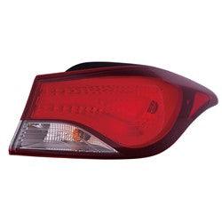 2014-2016 Hyundai Elantra Sedan Tail Lamp Passenger Side , HY2805130. Side view of the replacement part.