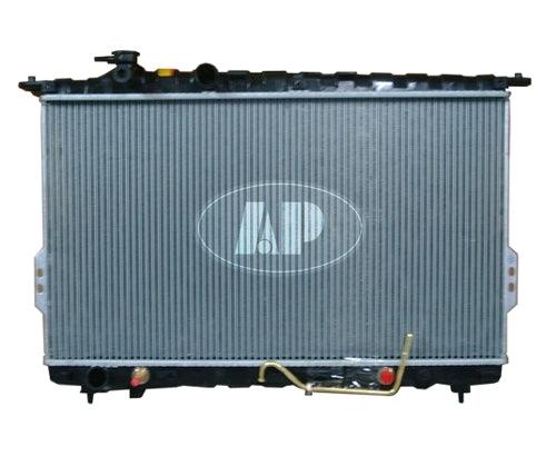 2001-2004 Kia Magentis Radiator , HY3010126. Angle view for visual reference.