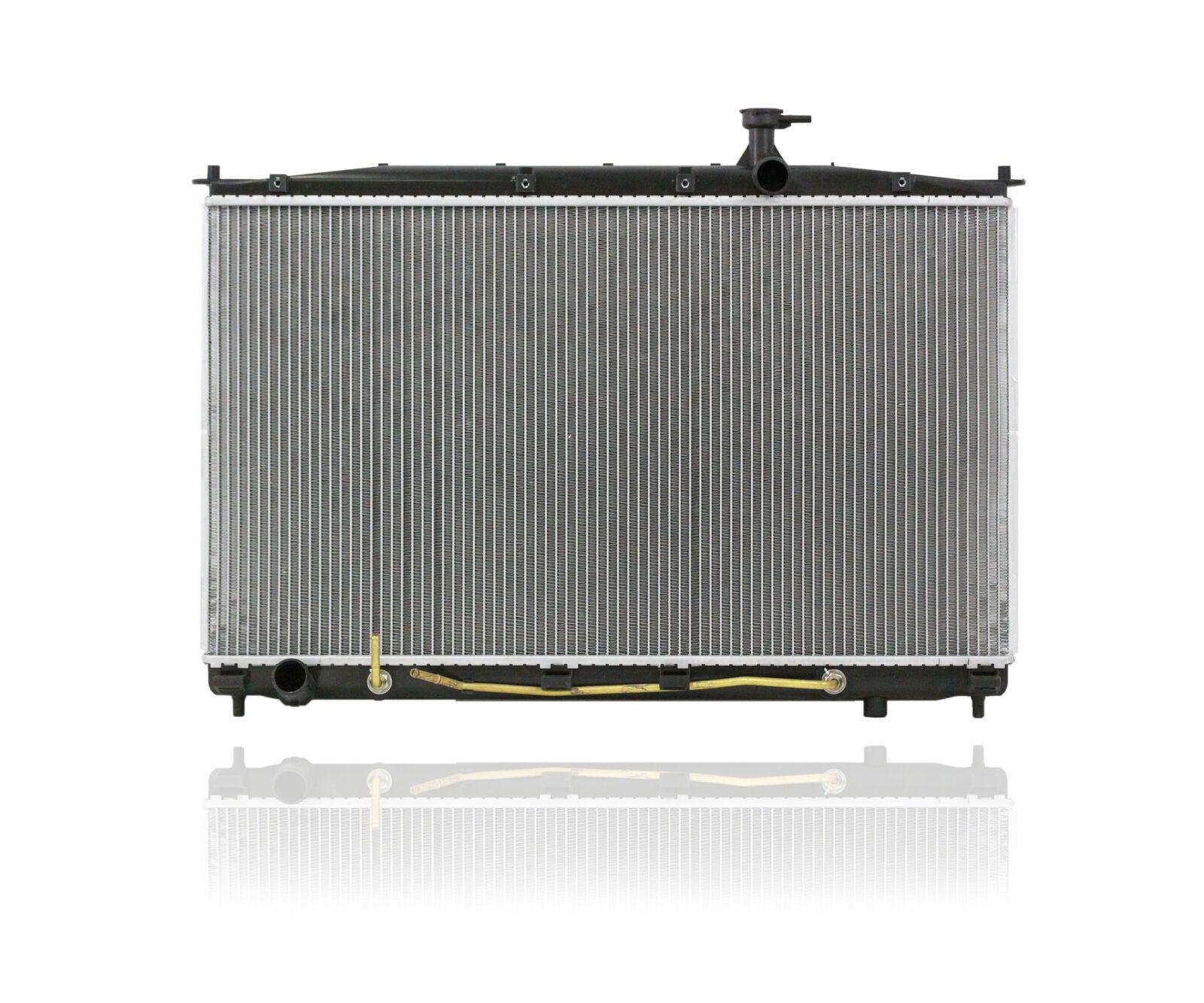 2007-2009 Hyundai Santa Fe Radiator , HY3010157. Side view of the replacement part.